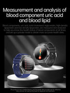 2026 Neue Smartwatch für Pflegeberufe mit EKG+PPG Gesundheitsanalyse Blutdruck Lipide Harnsäure Drahtlose HD-Anruf Smartwatch Herren Damen