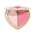 Charlotte Tilbury Lip Gloss Zweifarbiges Herzform-Puder-Rouge-Highlight-Spotlight-Aufhellung Nahtloses Cosplay-Make-up-Geschenk