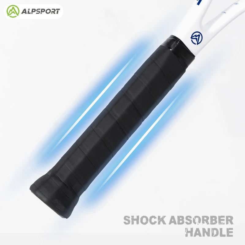 ALPSPORT Carbonfaser Tennisschläger T800 18K – Profi-Qualität mit Tasche & Band, leichter Trainingsschläger für Erwachsene, Herren & Damen