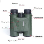 BOSHIWEI 10x42 HD Fernglas mit Laser-Entfernungsmesser IPX7 Wasserdicht Ergonomisches Design für lange Betrachtungs- und Messzeiten im Freien