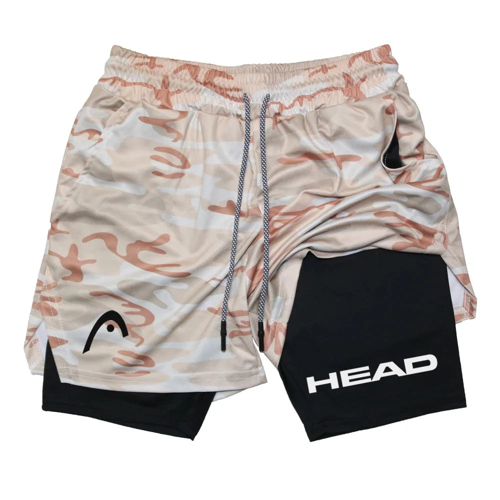Anime Berserk Herren-Laufshorts Fitnessstudio Training 2-in-1 Sport Schnelltrocknend Workout Jogging Doppelschicht Sommer