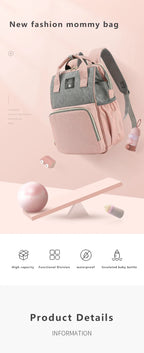 Wickeltasche Baby Wickeltasche Wasserdichter Rucksack Mode Mama Mutterschaft Markenrucksack für Mütter