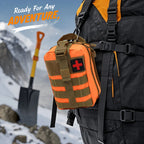 379-teiliges Erste-Hilfe-Set für Zuhause und Büro, tragbare Notfalltasche, rotes Survival-Handgepäck für Outdoor-Aktivitäten, Camping, Jagd, Wandern