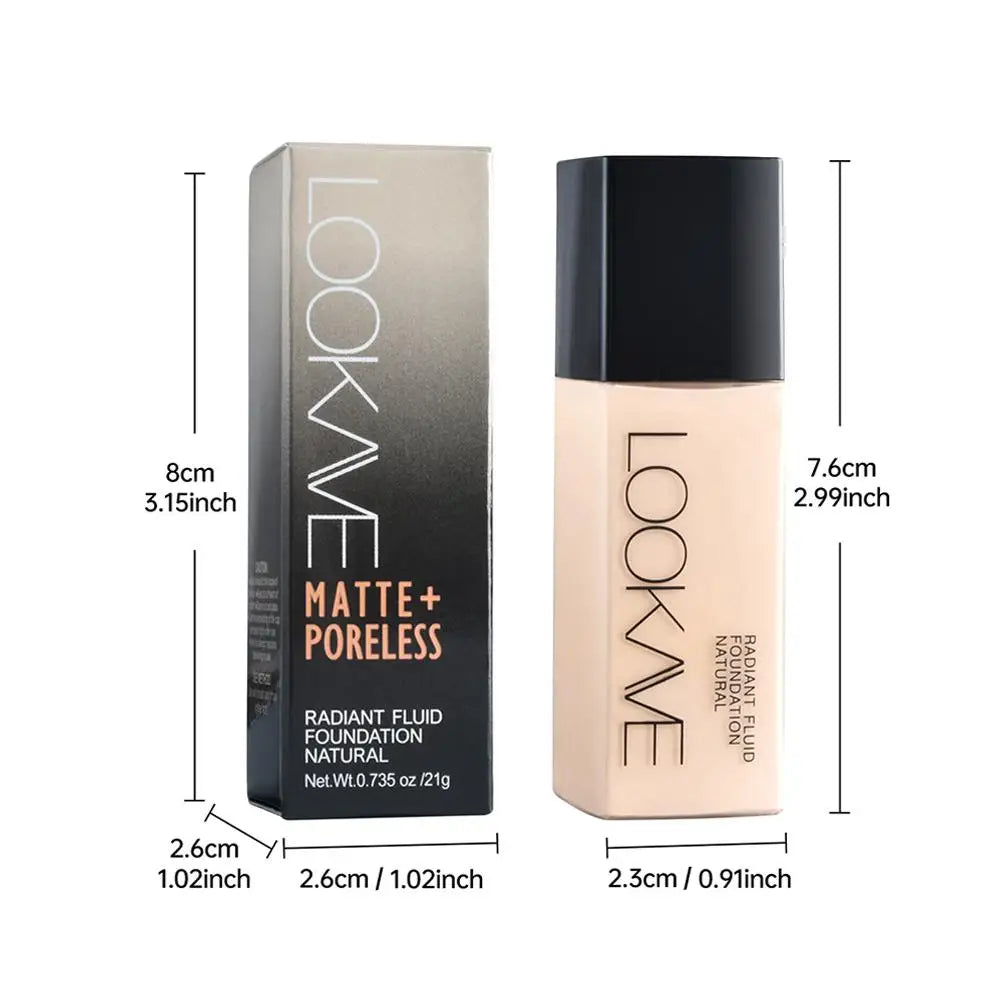 1 Stück flüssige Foundation, langanhaltend, volle Deckkraft, mattierende Creme, CC Foundation Make-up Concealer, natürliche flüssige Basis, feuchtigkeitsspendend