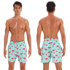 Escatch Schnelltrocknende Sommer Badeshorts für Herren, Beach Boardshorts, Badehosen für Männer, Schwimmhosen, Herren Sportbekleidung, Strandmode, Fitness Übergrößen