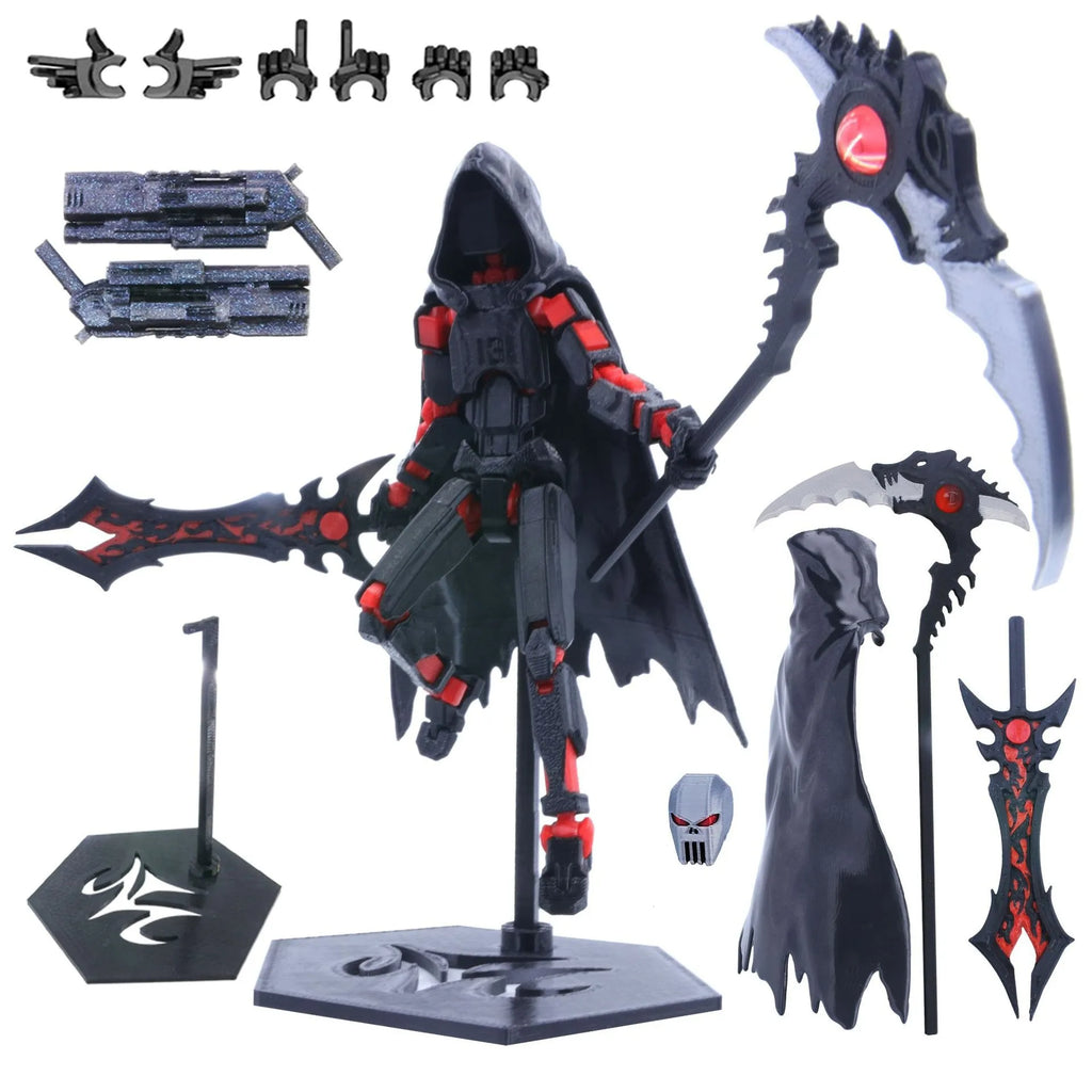 T13 Actionfigur, 3D-gedruckt, mehrgelenkig, beweglich, Titan 13 Lucky Dummy Nova Roboter-Actionfigur, Desktop-Montage, fertiges Geschenk