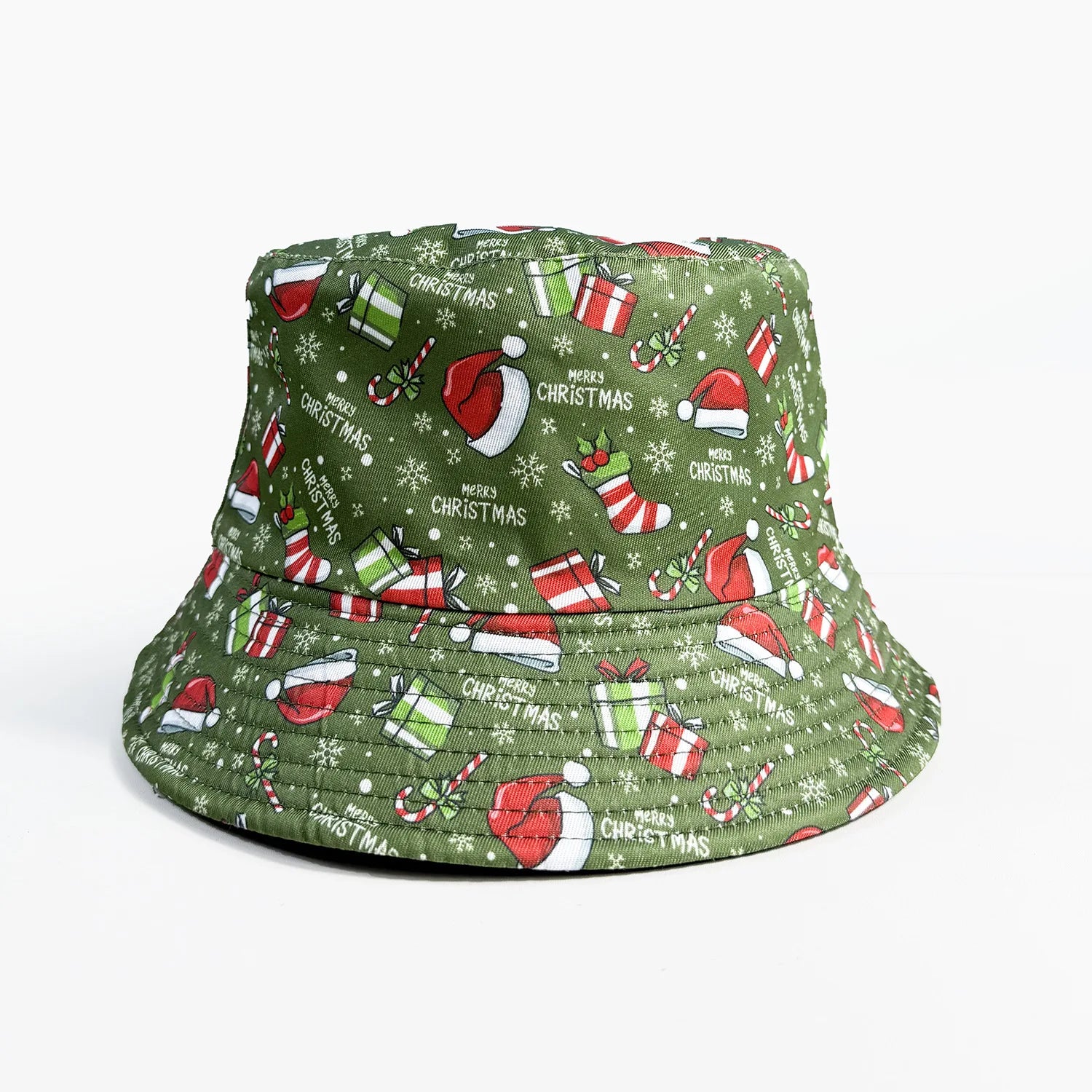 Cartoon Youthful Cool Novelty Christmas Santa Claus gift fisherman hat Outdoor Leisure Sunscreen Sun Hat Men Women bucket hats