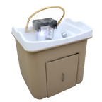 Haarwaschbecken Wassertank Tragbares Shampoofach Acrylbeckenschüssel Haarpflege- und Stylinggeräte für Schönheitssalon