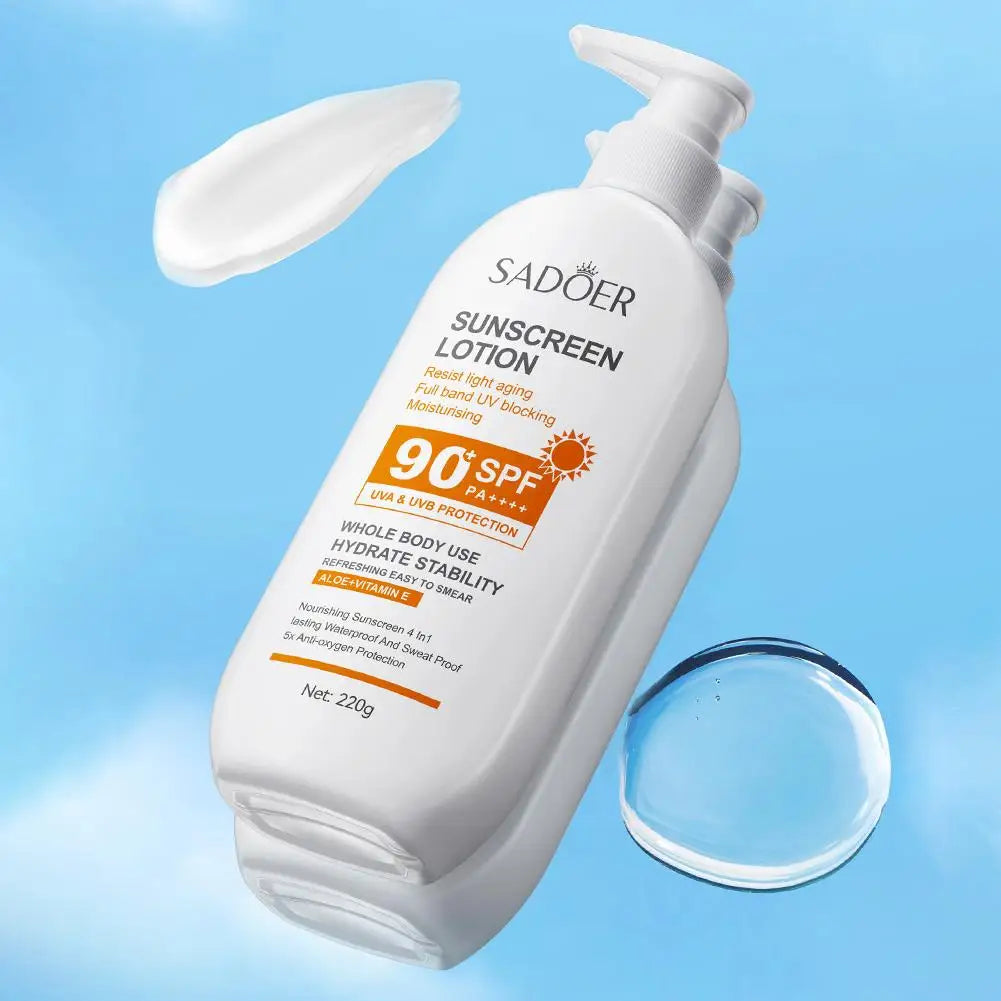 SPF90 PA+++ UVA/UVB Sonnenschutz für den ganzen Körper Anti-Aging Erfrischende Sonnencreme Aloe Vitamin E UV-Schutz Sonnenblocker