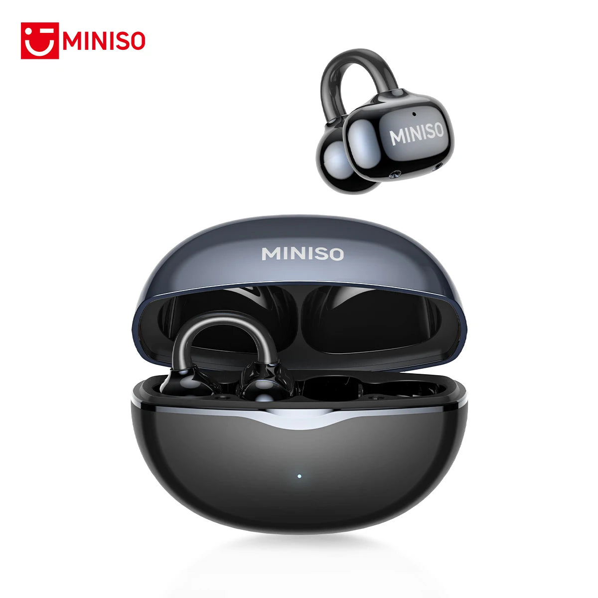 MINISO MS503 Kabellose Bluetooth-Kopfhörer KI-Übersetzungs-Ohrhörer Outdoor-Sport-Kopfhörer Klarer Klang Kopfhörer Weich Bequem