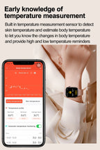 2025 Neue KI-Diagnose Blutfette Harnsäure Körperzusammensetzung Test Smartwatch für Herren EKG+PPG Bluetooth Anruf Gesundheits-Smartwatch