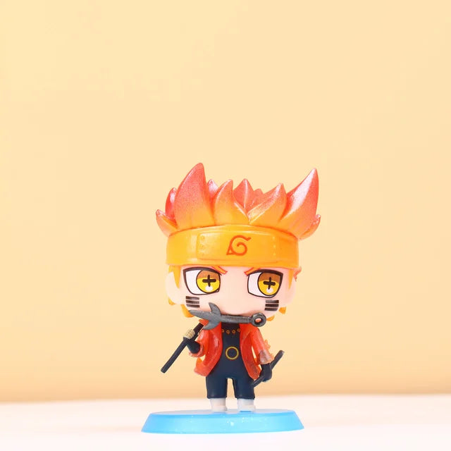 Anime Naruto Actionfigur Naruto Sasuke Kakashi Itachi Modell Spielzeug Desktop Ornament Dekoration Geschenk Junge Mädchen