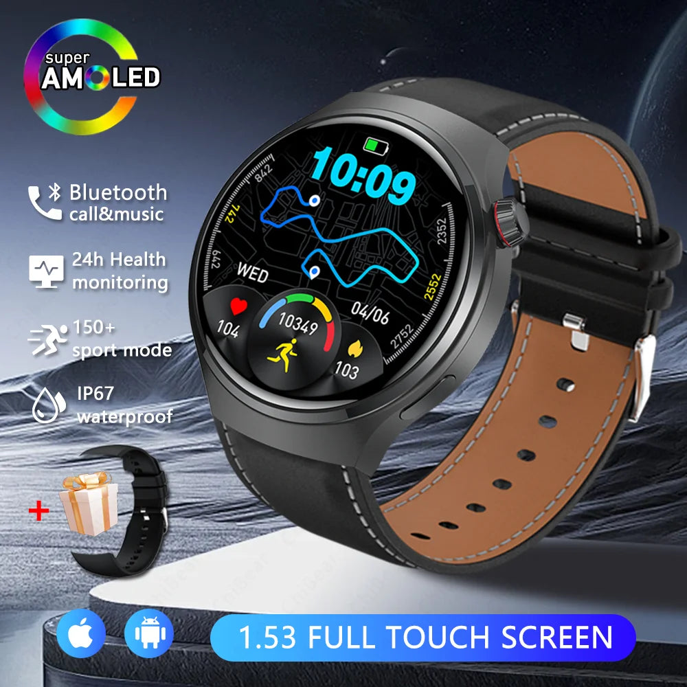 2026 Neue Watch 5 Pro Upgrade GPS NFC Herren Smartwatch 360*360 AMOLED HD Bluetooth Anruf Wasserdichte Smart Watch für Android iOS