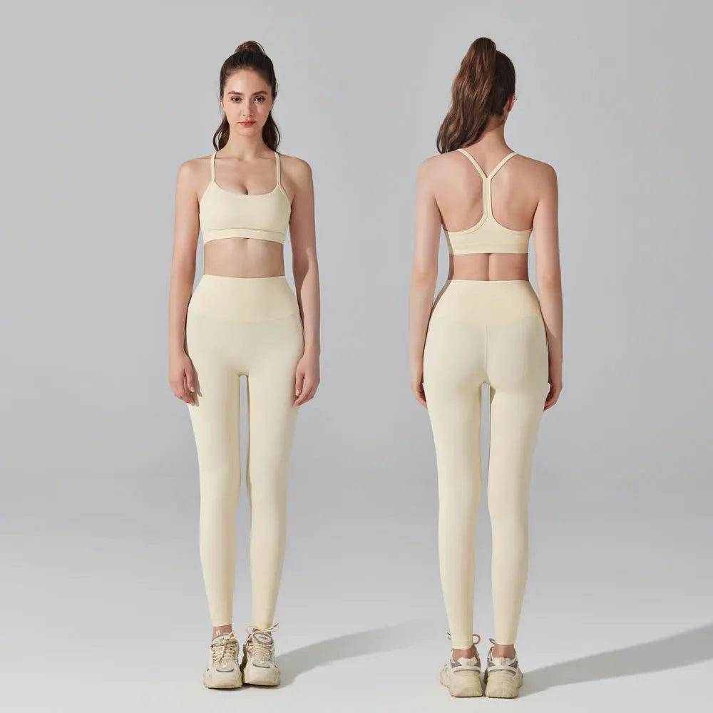 Activewear Set 2-teilig: Sport-BH & High Waist Leggings, Workout-Outfit für Yoga, Laufen, Fitness & Gym Kleidung für Damen