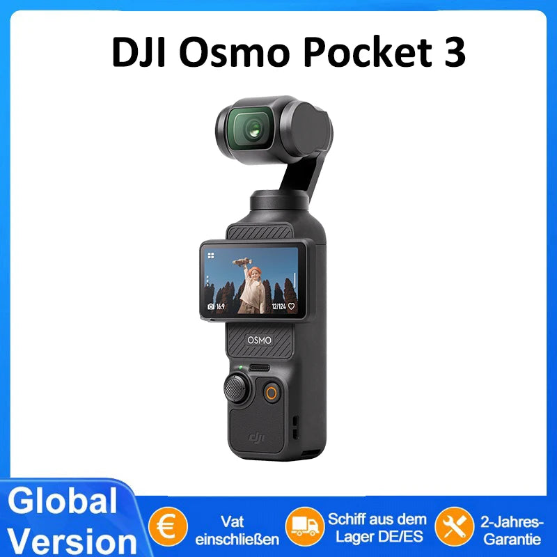 DJI Osmo Pocket 3 Creators Combo Handheld Gimbals Original Marke Active Track 6.0 4K/120 FPS 3-Achsen Gimbal Mechanische Stabilisierung
