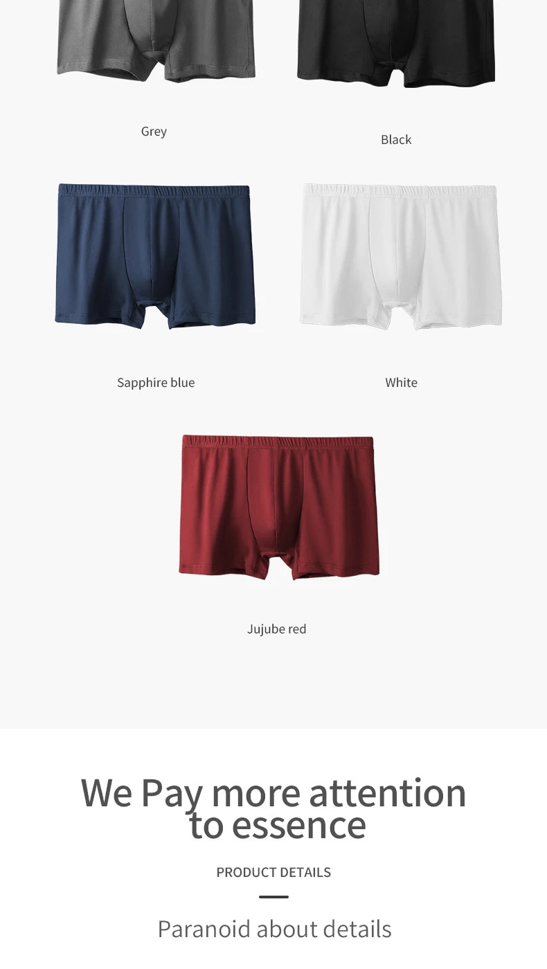 Herrenunterwäsche 100% Baumwolle Boxer Briefs Sommer Große Größe Dünne Atmungsaktive Komfort Unterwäsche Sport Jungen Boxer Briefs