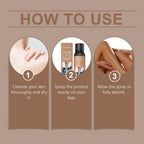 100 ml Bein Make-up Lang anhaltendes wasserfestes Anti-Transfer-Concealer Verdunkelungs-Spray Gleichmäßiger Hautton Weizenbräune Bräunungs-Spray