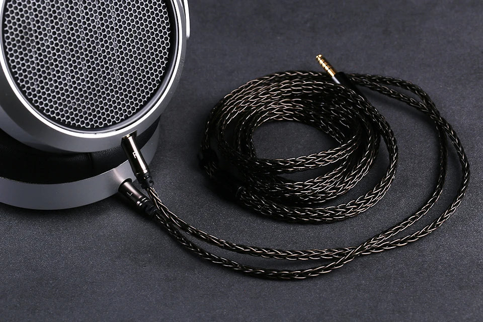 OPENHEART 16-adriges Kopfhörerkabel 1 zu 2 Klinken dual 3.5/2.5/4.4mm/XLR symmetrisches Kabel für HIFIMAN DENON Ersatzkabel 2m 3m