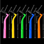 100x L-förmige Interdentalbürste mit Draht für Zahnspangen, Interdentalbürste, kieferorthopädische Zahnbürste, weiche Borsten, Mundpflege