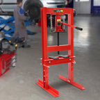 6-Tonnen-Hydraulikpresse, H-Rahmen-Hydraulikpresse für Werkstatt und Garage, Bodenpresse mit Pressplatten für Werkstatt und Garage
