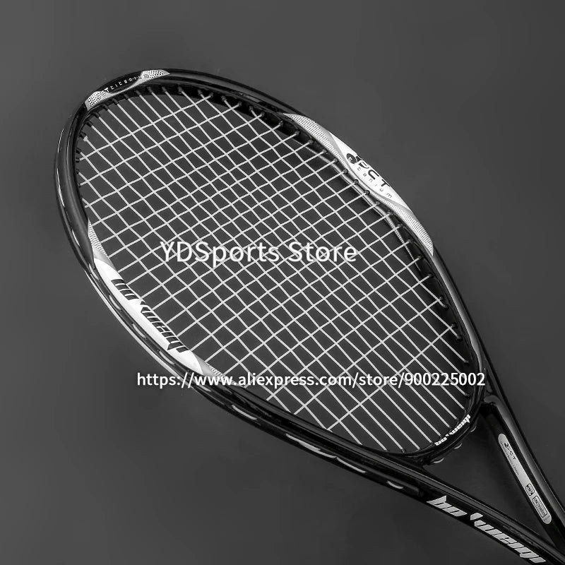 Hochwertiger Tennisschläger aus Carbon-Aluminiumlegierung, besaitet, für Erwachsene, 4-1/4 Zoll Griffstärke, inklusive Schlägertasche, für Herren und Damen
