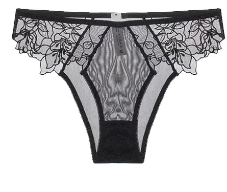BANERDANNI Pure Desire Victoria Französische Spitzenbestickte Dessous Frauen dünne Cups Triangel-BH Set Bequem ohne Bügel
