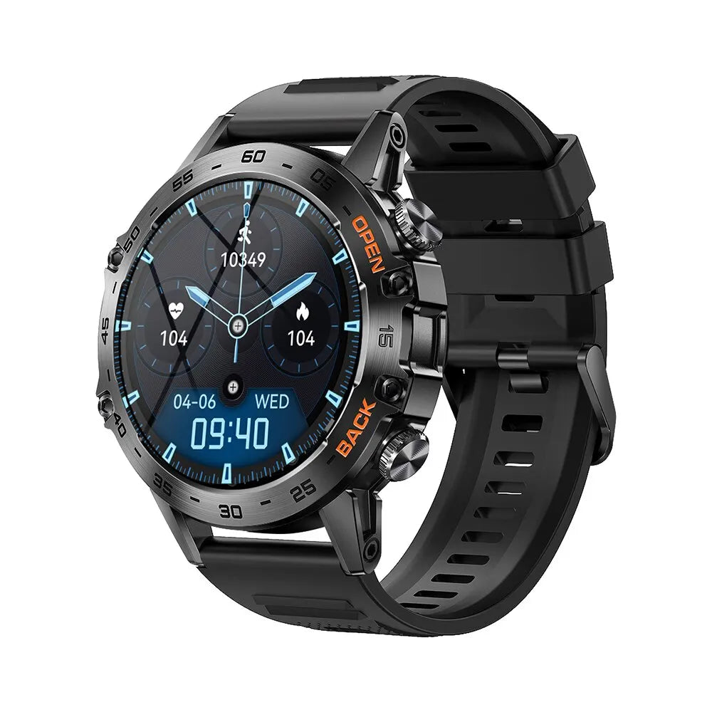 MEVADEN Steel 1,39 Zoll Herren Luxus-Smartwatch Bluetooth Anruf Sport-Fitness-Tracker Gesundheitsmonitor Smartwatch für Männer MD52