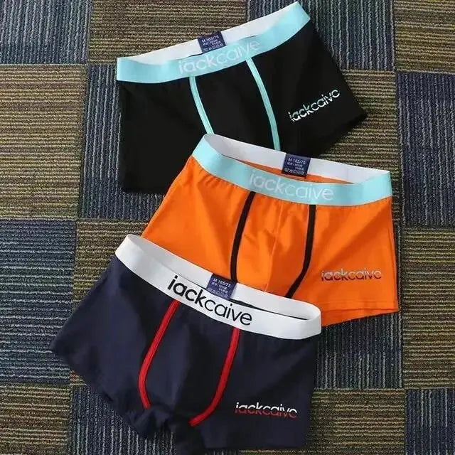 3er-Pack Herren Slips Baumwolle Herren Unterwäsche Boxershorts Atmungsaktive Herren Boxershorts Bedruckte Unterhosen Bequeme Shorts Herren Unterwäsche M-3XL