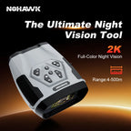 NOHAWK 2K Digitales Nachtsichtfernglas mit Laserentfernungsmesser, 4-stufig einstellbarem Infrarot, Foto-/Videoaufzeichnung für die Jagd