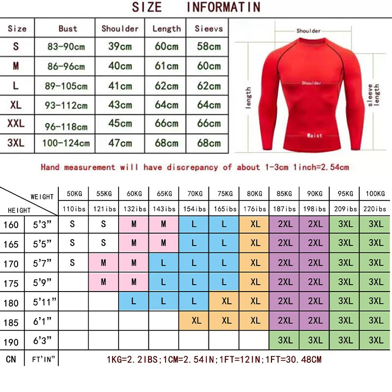Herren Kompressionsshirt Kurzarm Langarm Schnelltrocknend | Allseason Workout Top für Fitnessstudio Laufen Fitness UV-Schutz