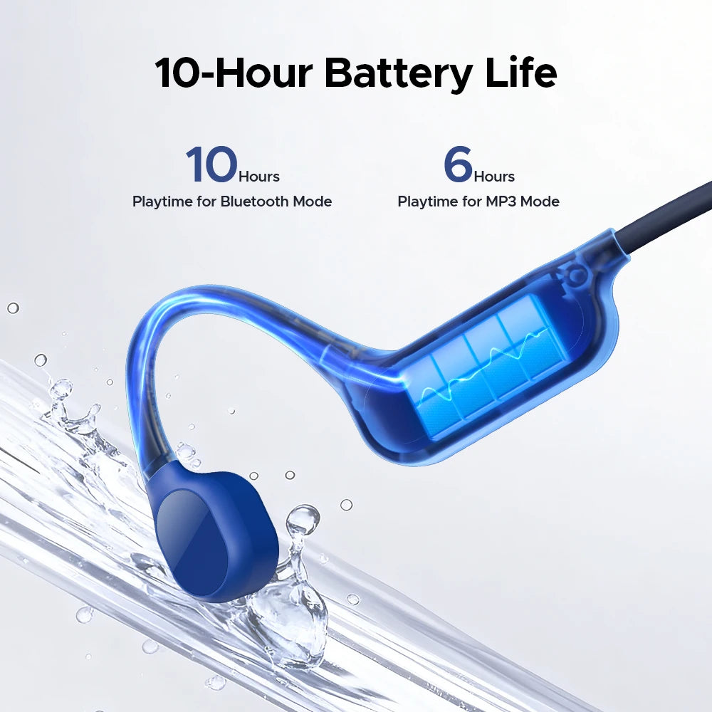 DOOGEE BoneBeat Swim Lite Knochenschall-Sportkopfhörer Bluetooth 5.4 Drahtloser Ohrhörer Wasserdichtes Headset zum Schwimmen