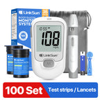 LinkSun G-425-1 Blutzuckermessgerät-Kit 50/100 Stück Teststreifen Lanzetten für Diabetes-Monitor Digitales Glukometer Blutzuckermessgerät