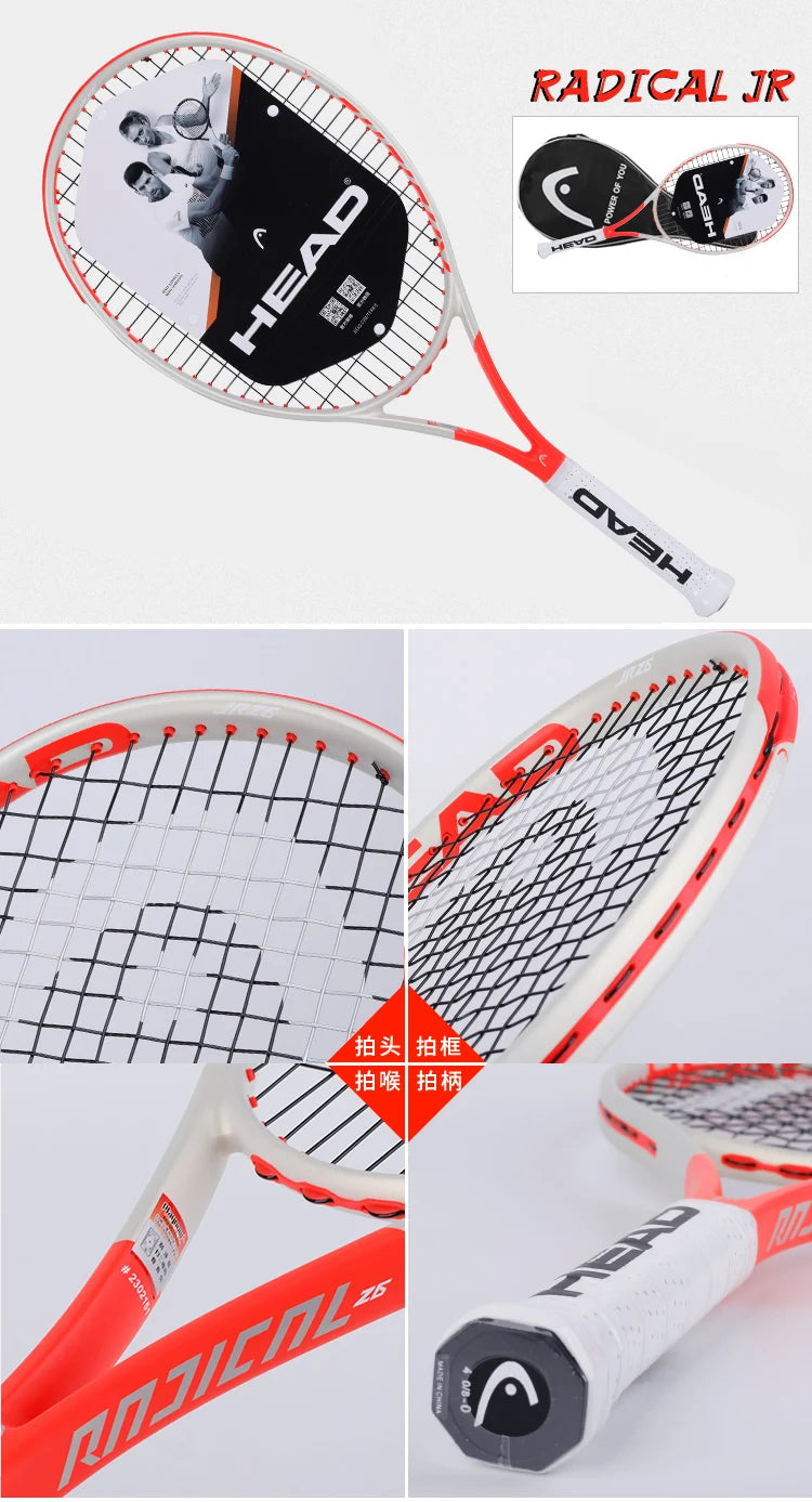 HEAD 2026 Neuer Carbon Tennisschläger für Herren Damen Tenis Raquete Blau