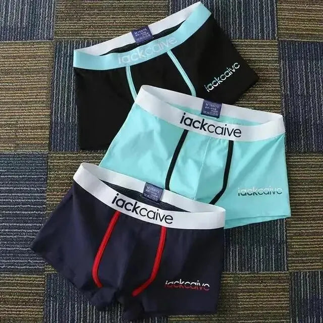 3er-Pack Herren Slips Baumwolle Herren Unterwäsche Boxershorts Atmungsaktive Herren Boxershorts Bedruckte Unterhosen Bequeme Shorts Herren Unterwäsche M-3XL