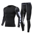 Herren Lauf-Trainingsanzug Fitness Sportbekleidungs-Set Kompressions-Leggings Sportkleidung Gym Enganliegende Jogginghose Rash Guard Lycra