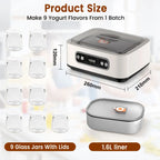 Umweltfreundlicher Probiotischer Joghurtbereiter mit Timer Intelligente Konstanttemperatur-Fermentiermaschine für Joghurt, Natto, Reiswein