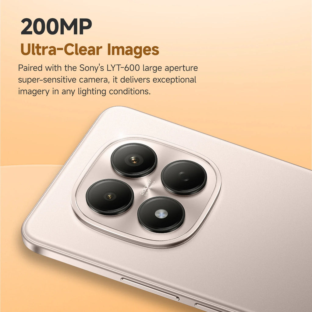 Globale Version Xiaomi REDMI Note 15 Pro MTK Helio G200-Ultra 6,77 Zoll AMOLED Display 200 MP Kamera 6500 mAh 45 W Schnellladung 120 Hz