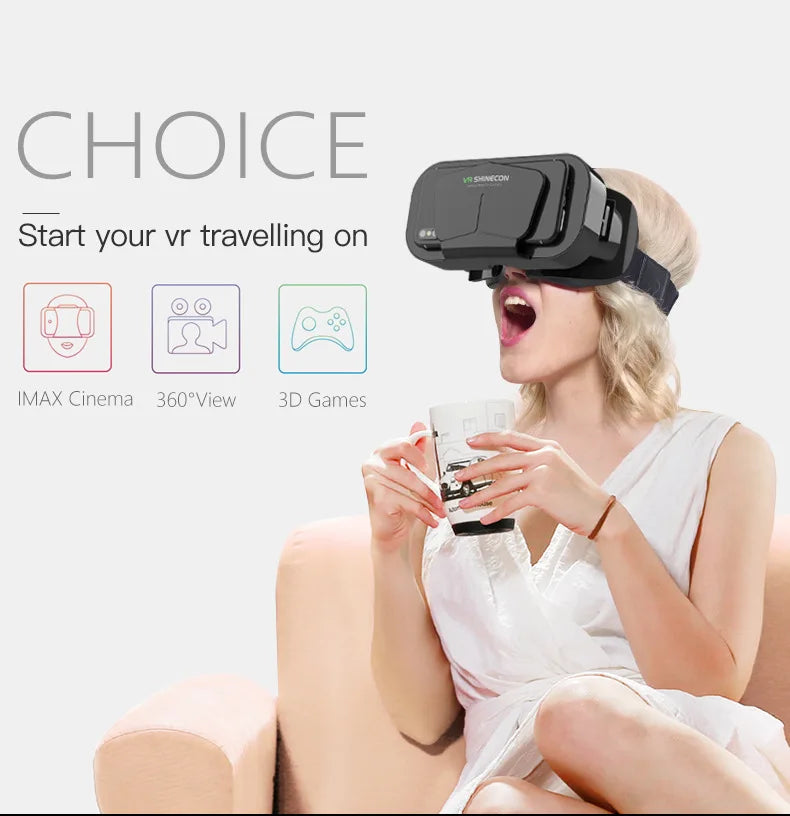 VR Brille 3D Virtual Reality Headset Geräte Helm Linsen Goggles Smart Für Smartphones Handy Mobil Spiel Viar Viewer Set