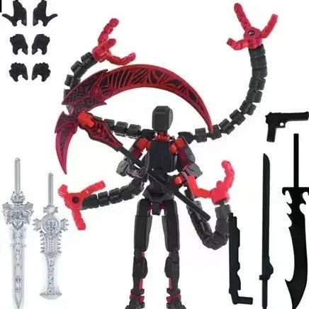 T13 Actionfigur, 3D-gedruckt, mehrgelenkig, beweglich, Titan 13 Lucky Dummy Nova Roboter-Actionfigur, Desktop-Montage, fertiges Geschenk
