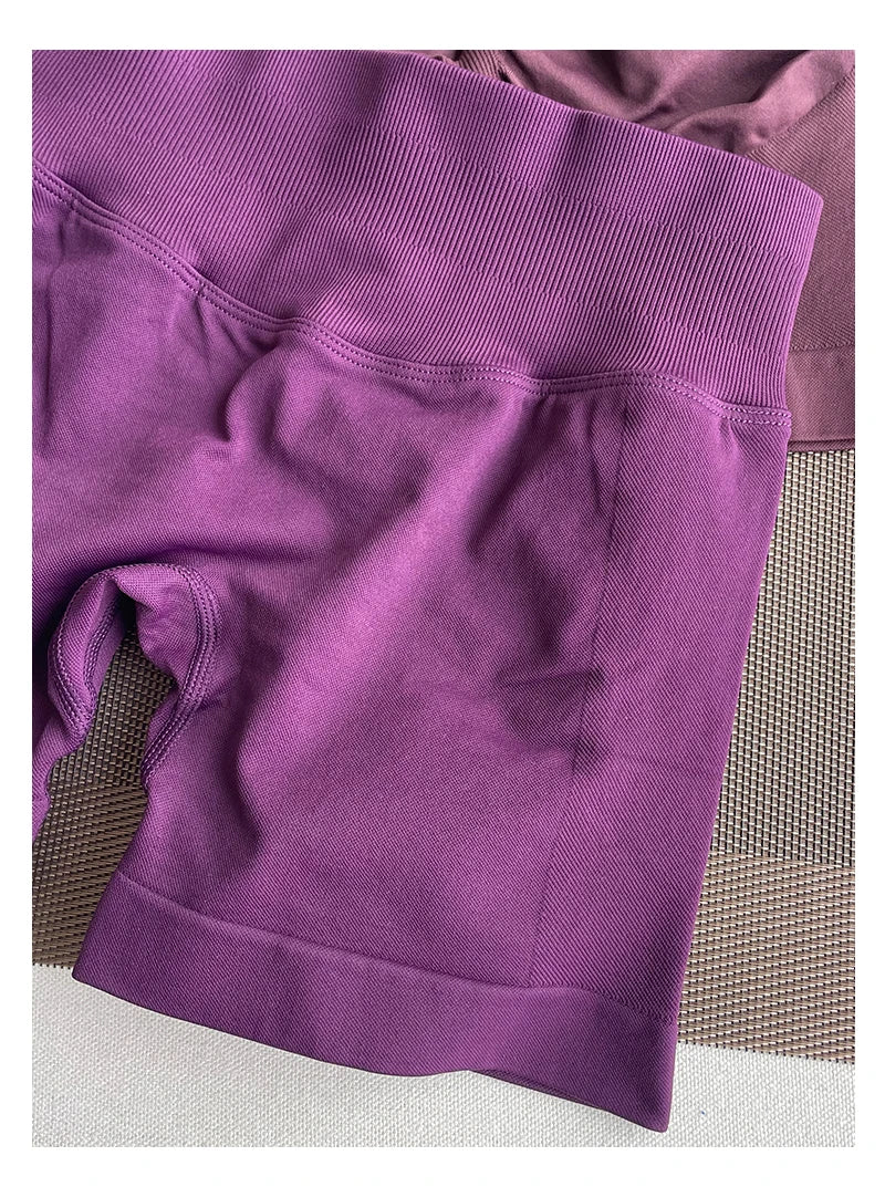 TKITK Shorts Nahtlose Yogahosen Damen Fitness Outfits Shark Bite Shorts für Fitnessstudio Laufen Radfahren Leggings