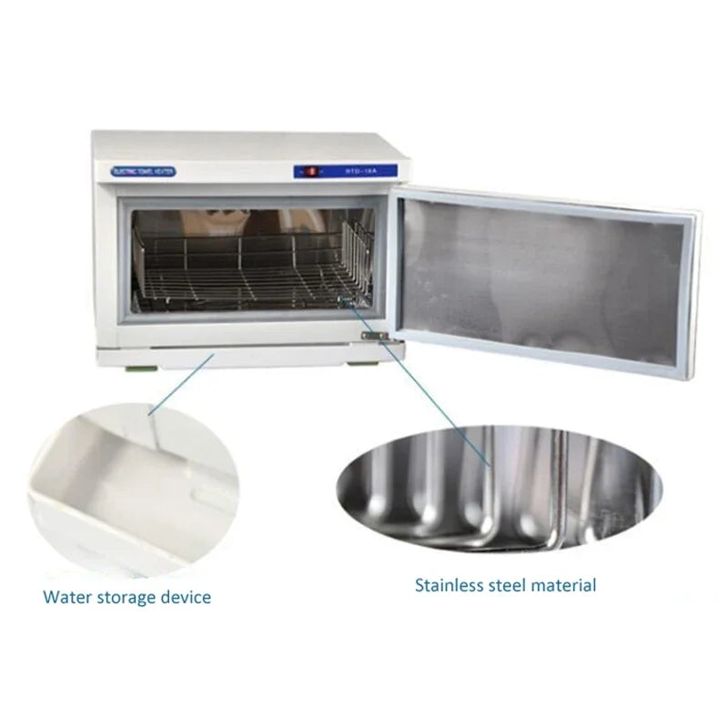 16L Handtuchwärmer Sterilisationsschrank mit UV-Desinfektion für Gesichtssalon Spa Handtuch Warmer Handtuchheizschrank Box 110V/220V