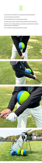 Golf Dual-Color Assist-Gerät Schwungmechanik, Armhaltung beibehalten, Chicken-Wing-Haltung verbessern, Dreieckstraining