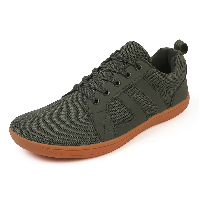 FANCYLEE Klassische Damen GAT Barfuß-Sneaker Retro Wildleder Minimalistische Walkingschuhe Weite Passform Zero Drop Freizeitschuhe Größe 36-41