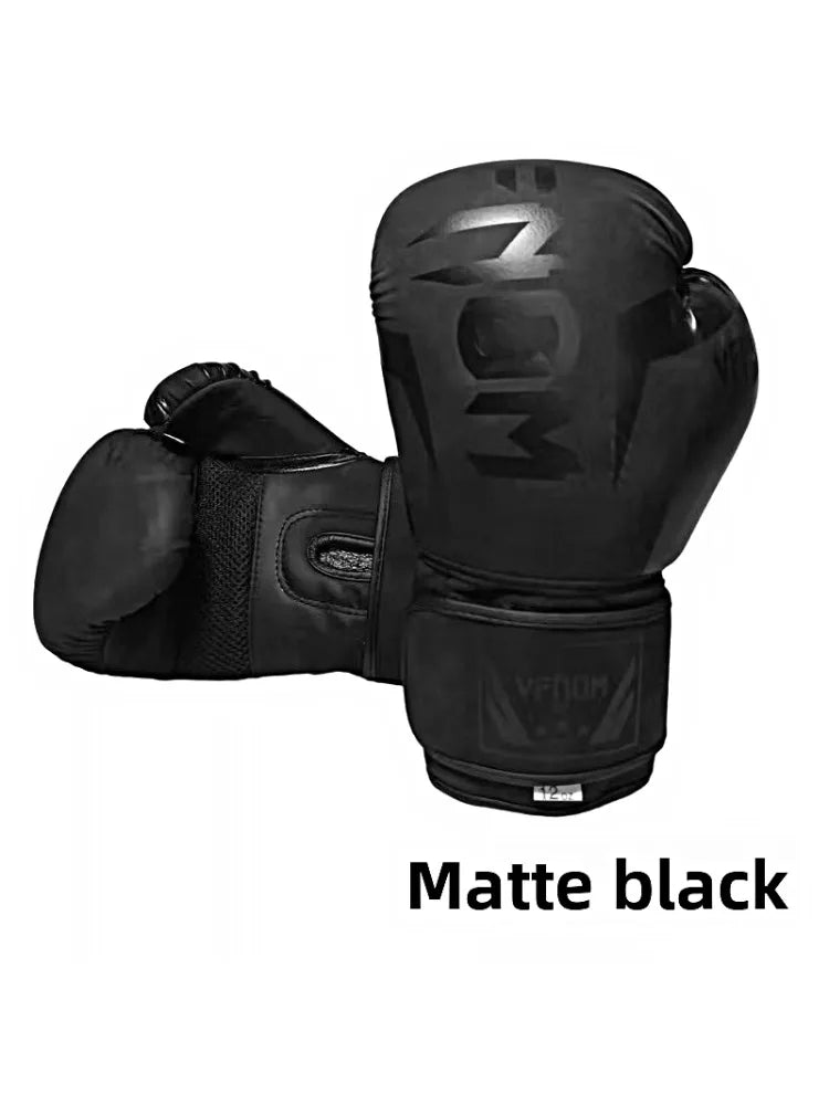 6 Unzen, 8 Unzen, 10 Unzen, 12 Unzen, 14 Unzen, 16 Unzen Boxhandschuhe, atmungsaktive professionelle Boxhandschuhe aus PU-Leder für Taekwondo, Muay Thai