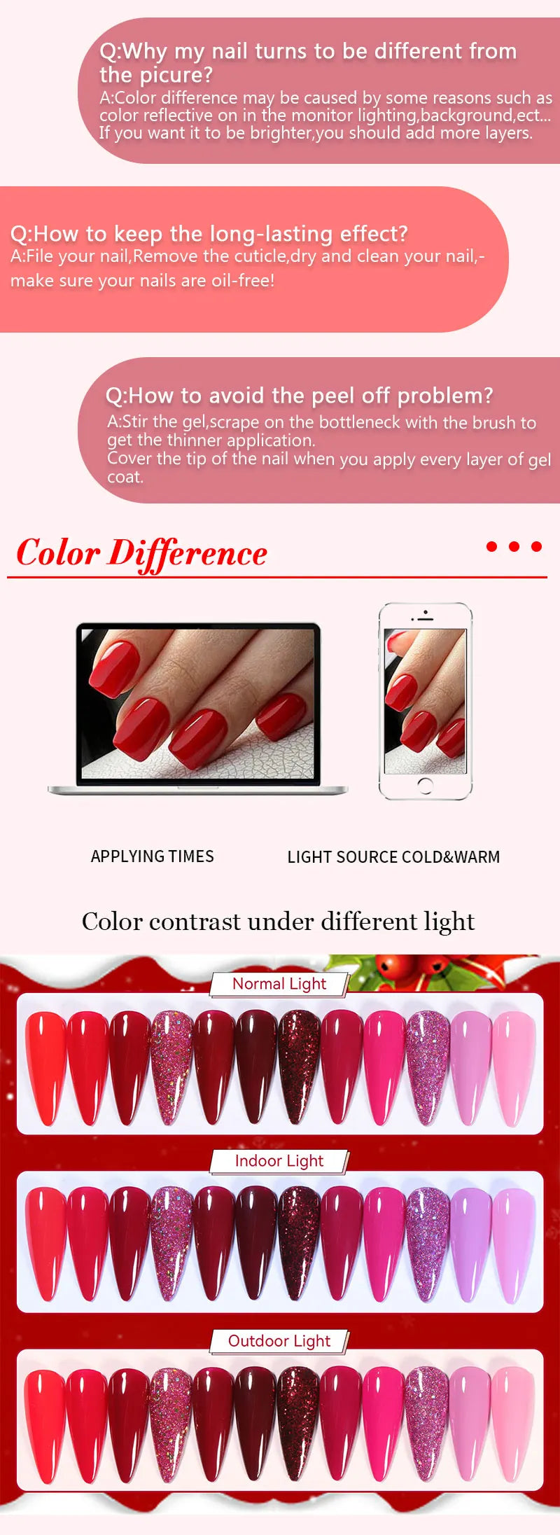LILYCUTE Nagelgel-Politur-Set, Rosa Grün, Frühling, DIY-Nagelkunst-Design, lang anhaltend, Soak Off UV Gel, Maniküre, Malgel, Vernis-Kit