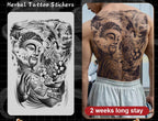 Magic Juice Tinte Wasserdichte Tattoo Aufkleber Große Größe Kräutersaft Temporäre Tattoos Männer Body Art Drache Tiger