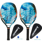 Kawasaki Beach-Tennisschläger aus Carbonfaser mit weicher Schlagfläche und schützender Schlägerhülle