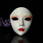 Party Supplies Vollgesichts-Cosplay Geisha Maske Blumen-Verkleidung Hanfu Cosplay Maske Maskerade Gruselige japanische Maske Kinder