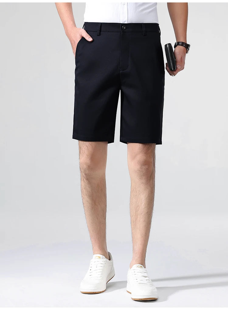 Neue klassische Passform für Herren Stretch Bermuda Leichte schnelltrocknende Stretch-Shorts Golf-Shorts Wandern Reisen