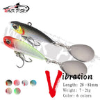 WALK FISH 7g 11g 15g 21g Spinnerbait Metall VIB Angelköder rotierender Schwanz Vibration Pailletten Japan Wobbler Trollingköder Pesca